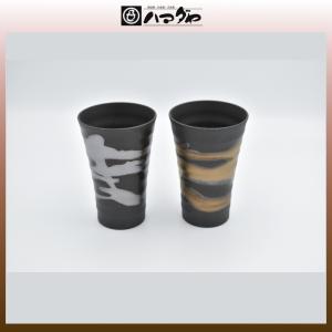 琥山窯 ぐい呑み 小野珀子作 釉裏金彩緑ぐい呑 item no.2f471