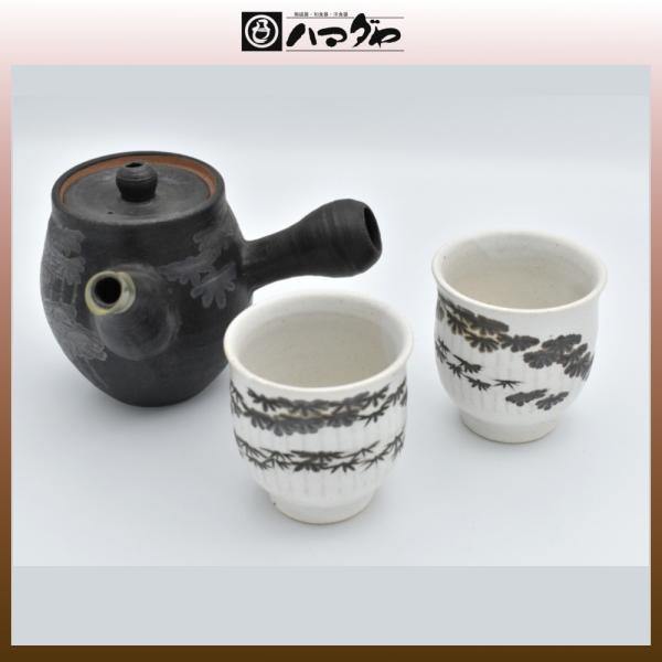 撫松庵 茶器セット 銀彩 竹林茶の間揃 item no.1f179