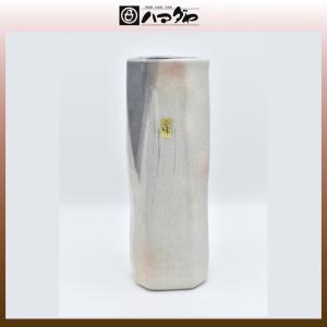 白灰流 花瓶 八角ソギ型 item no.1f200｜hamadaya-shokki
