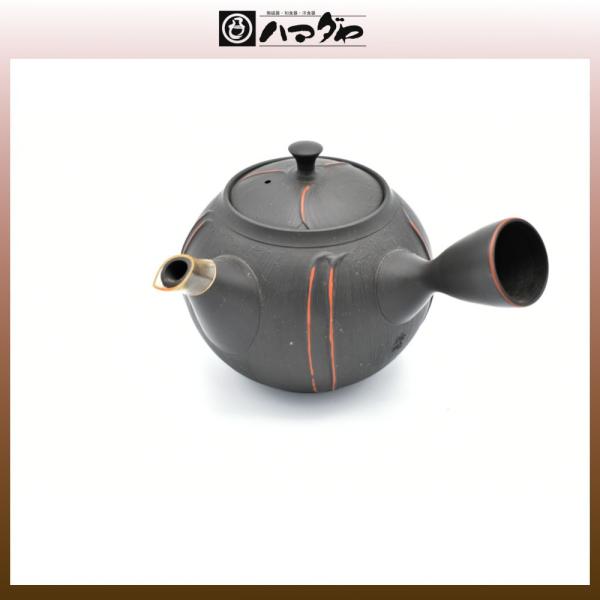 常滑焼 急須 玲光作 17号黒従線急須 木箱入り item no.1f288