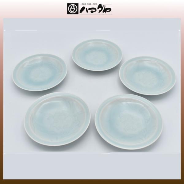 塚本快山窯 皿 つゆ草取り分け皿揃 item no.1f312