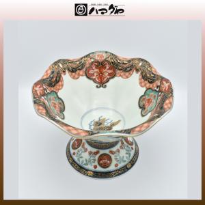伊万里 錦絵鉢 2枚セット 鳳凰 花 レトロ アンティーク 金彩 春 色絵 伊万里 十錦 手あぶり火鉢 鉢カバー カラフル マルチカラー
