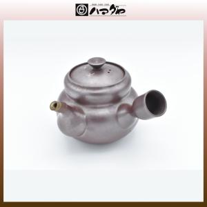 三陶 萬古焼 紫泥急須 実山窯 伊藤実山 伝統工芸士 1.5号玉型石目急須