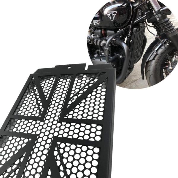 トライアンフ ラジエーターガード ユニオンジャック ワイドバージョン  ボンネビル ボバー T120...