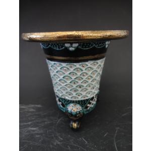 ◇京楽焼窯元「愛楽園」直送◇『富貴蘭鉢 虎・新龍・鳳凰』 3.0号 3.3