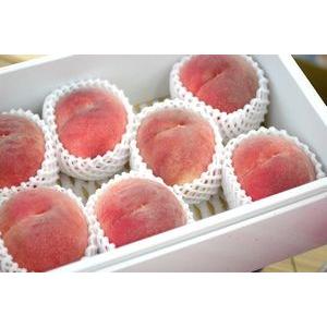 桃　通信販売。秋のももを販売取寄。糖度約12度のモモを果物ギフトに 中箱 約6玉〜約9玉