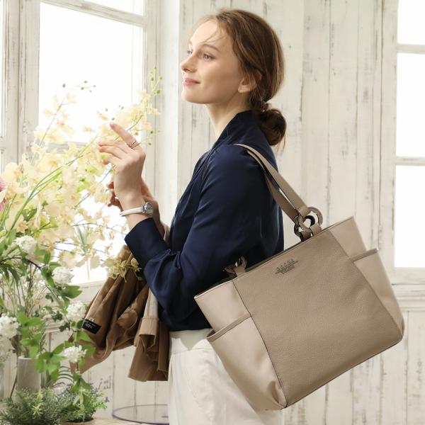 【cooga】働く女性に贈る、収納上手＆イージーケアの10ポケットDresser Tote Comf...
