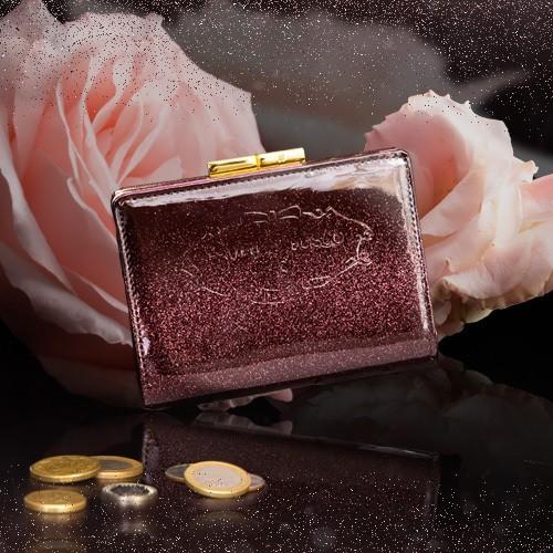 【FRUTTI】薔薇のシャンパーニュの二つ折り財布 エルモ ローズシャンパーニュ FRUTTI DI...