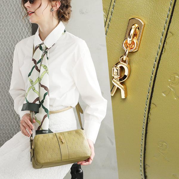 【ロベルタ】人気No.1 デイリーポシェットに爽やかでほんのり甘い新色オリーブ登場◇3ポケットで整理...