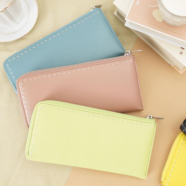 【傳濱野】触れた瞬間、指先とろけるクッションラムのL字長財布macaron wallet（マカロンウ...