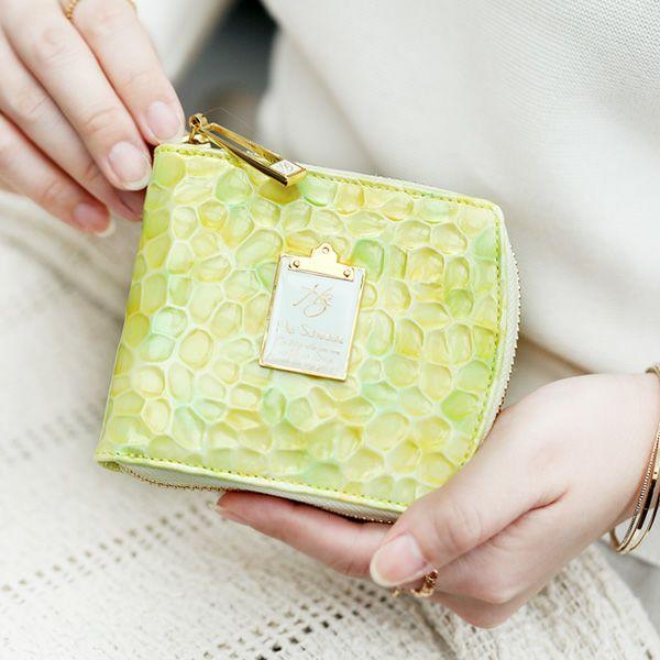 【HerSchedule】チェレットbillfold二つ折りウォレットHappy Sunshine（...