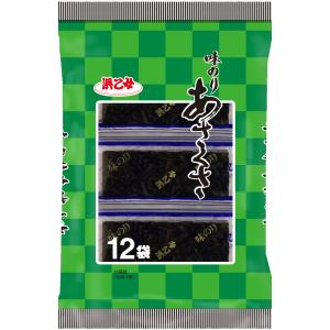 海苔 味付け海苔 国産 味のり あさくさ 12袋(600枚/12切5枚×12袋×10個セット)｜hamaotome