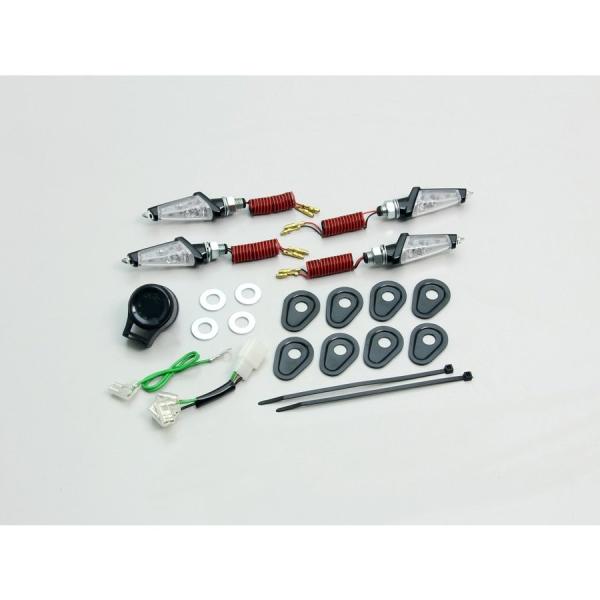 YZF-R25（ABS無モデル） LEDダガーウインカーキット ブラックボディ クリアレンズ HUR...