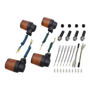 スーパーバイクタイプウインカーセット バフボディ/オレンジレンズ