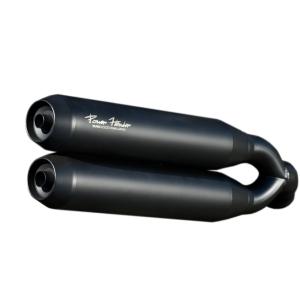 スリップオンマフラー メガホンタイプ 耐熱マットブラック塗装