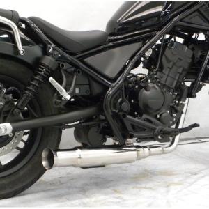スラッシュメガホンマフラー 耐熱マットブラック塗装 フルエキゾースト
