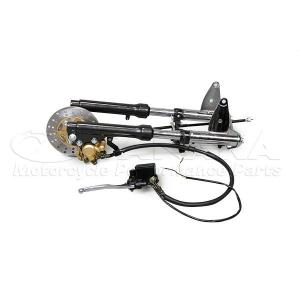 φ26フロントフォーク 左側ディスクブレーキキット ブラック480mm