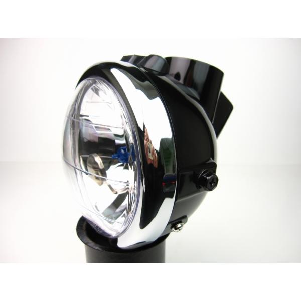 ヘッドライト マルチリフレクターレンズクリアセットブラック MINIMOTO（ミニモト） モンキー（...