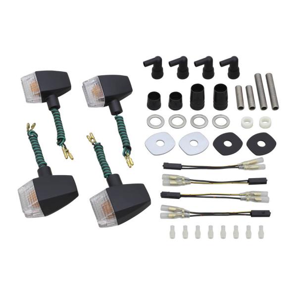 クラシカル スリムシャープタイプウインカーキット ブラックボディ/クリアーレンズ POSH（ポッシュ...