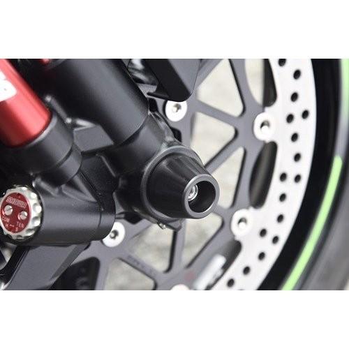 ZX-10R（08〜11年/16年/19年） フロントアクスルプロテクター コーンタイプ アルミ/ブ...