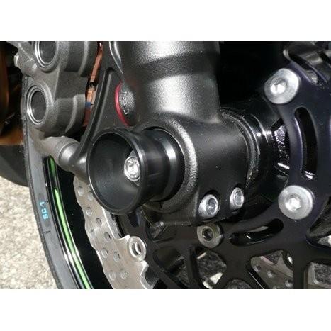 ZX-10R（08〜11年/16年/19年） フロントアクスルプロテクター ファンネルタイプ  アル...