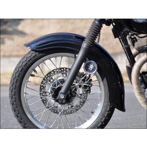 SR400（78年〜） クラシックフロントフェンダー フラットエンド 黒ゲル