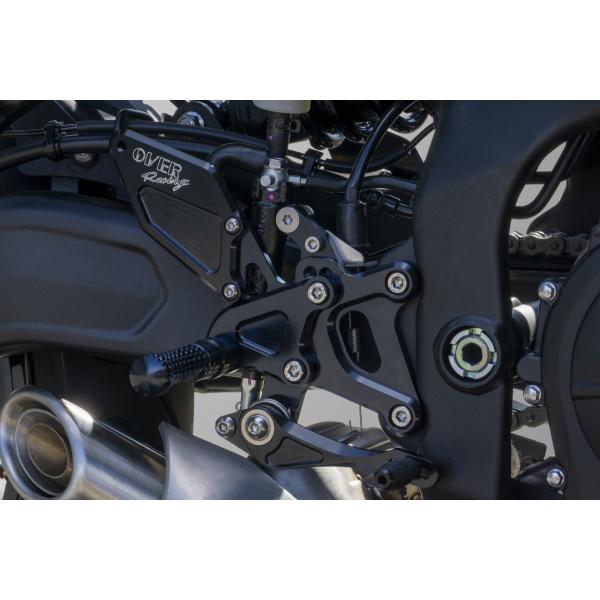 バックステップ 4ポジション ブラック OVER（オーバーレーシング） ZX-25R（20年）