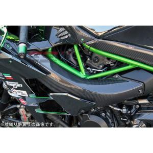 スピードラ　SSK ドライカーボンラムエアダクトカバー　H2 SX用 ラムエアダクトカバー ドライカーボン 綾織り艶あり SSK SPEEDRA