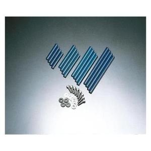 プロト製ラウンドオイルクーラー専用サイドパイプブルーアルマイト5段用 PLOT（プロト）