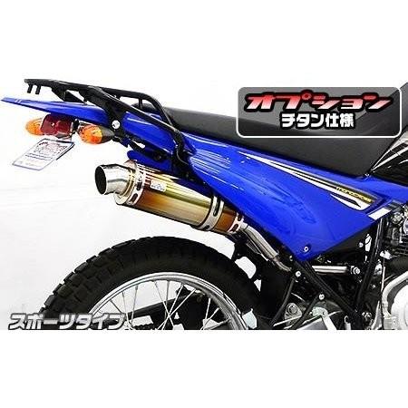 XTZ125 スリップオンマフラースポーツタイプ チタン ウイルズウィン（WirusWin）