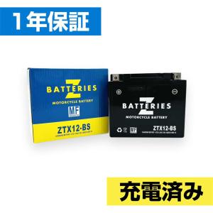 バルカン400/クラシック/ドリフター ハイパフォーマンス MF バイクバッテリー（AGM） ZTX12-BS（YTX12-BS互換） ZBATTERIES（Zバッテリー）｜hamashoparts2