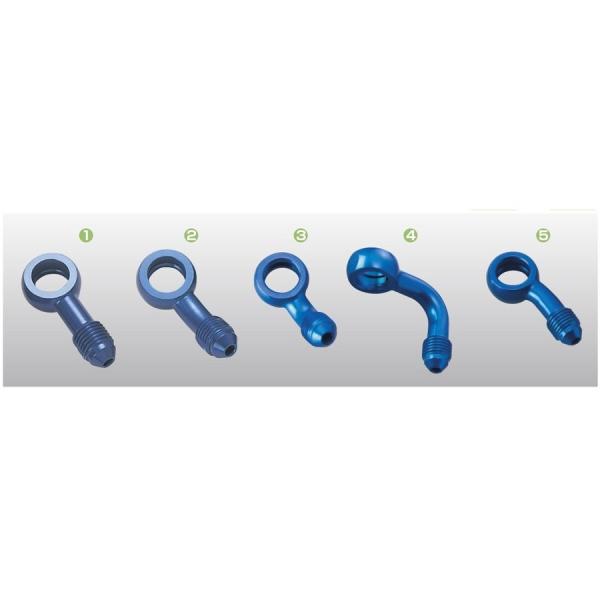 ビルドアライン用 アルミバンジョーアダプター ブルー ストレート ACTIVE（アクティブ）