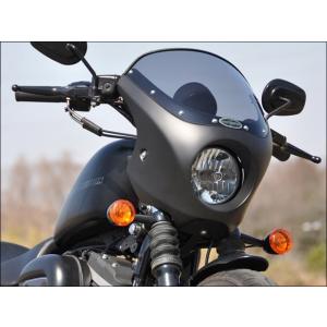 XL883N（09〜20年） ティーラ スポーツヘッドカウル クリアスクリーン 未塗装（黒ゲル仕上げ...