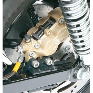 XL883・XL1200（00〜10年） フロントキャリパーサポート シルバー