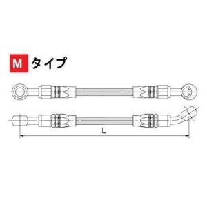 XJR400R（01〜07年） ブレーキホースW MOS フルステンレス製 ノーマル長右側 HURR...