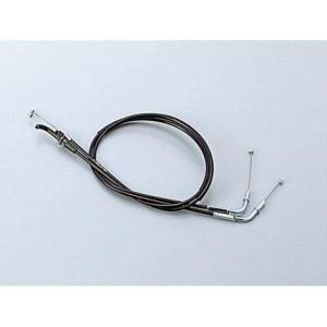ZZR400（90〜92年 K型） スロットルワイヤーW ブラック 80mmロング HURRICAN...