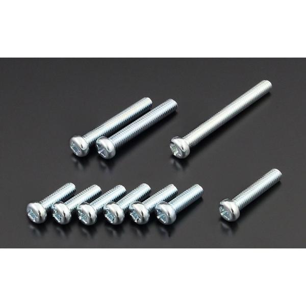 Z1100 80〜85年 Z/KZエンジンカバーボルトセット ミッションカバーボルト ユニクロスチー...