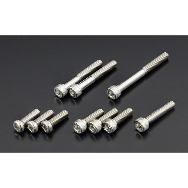 Z1000 80〜85年 Z/KZエンジンカバーボルトセット ミッションカバーボルト ステンレス P...