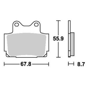 XJR400/S/R（93〜00年） ストリートエクセル（シンター）ブレーキパッド リア用 570L...