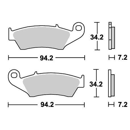RM125 レーシングオフロード（シンター）ブレーキパッド フロント用 694RSI SBS（エスビ...