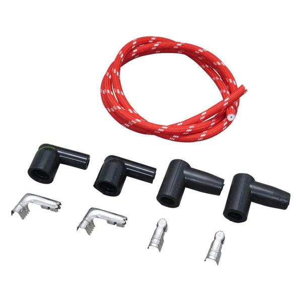 布巻きプラグコードセット -99年BT・-03年XL 赤 90° NEO FACTORY（ネオファク...