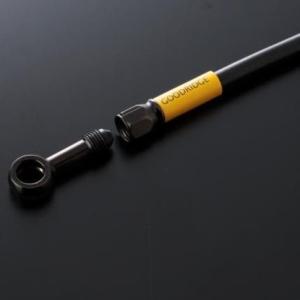 モトマスター専用ビルドアラインブレーキホースキット ステンブラック クリアホース GOODRIDGE...