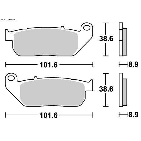 スポーツスター（SPORTSTER） ストリートエクセル（シンター）ブレーキパッド フロント用 80...