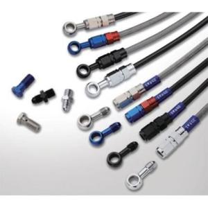 Swage-PRO フロントブレーキホースキット スモークホース ステンレス h型2本タイプ バイピ...