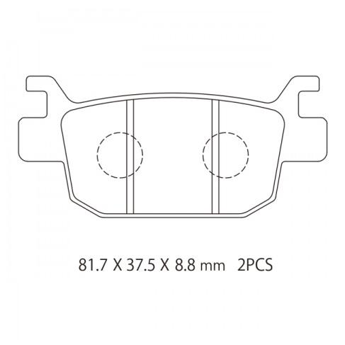 ブレーキパッド（06435-KSV-J03/06435-K04-701互換品） NTB