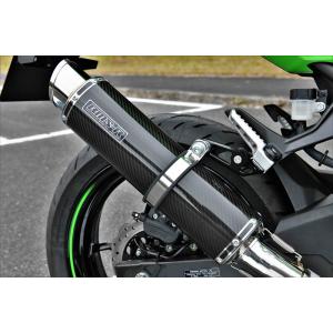 R-EVO2 スリップオンマフラー カーボンサイレンサー 政府認証 BMS-R（ビームス） Ninja400（ニンジャ）/Z400（18年〜）｜hamashoparts