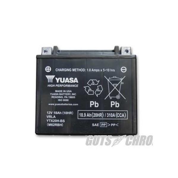 YTX20H-BS ユアサバッテリー（メンテナンスフリー）96991-82B互換 YUASA USA