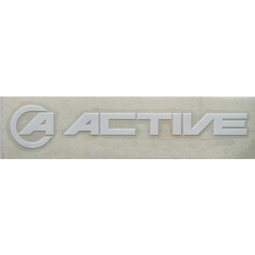 ACTIVE 抜き文字ステッカー ホワイト 120mm ACTIVE（アクティブ）