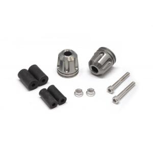 アルミバーエンド Φ33-L35 ガンメタ  ACTIVE（アクティブ）