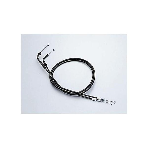 X-4・タイプLD スロットルワイヤーW ブラック 150（110）mmロング HURRICANE（...